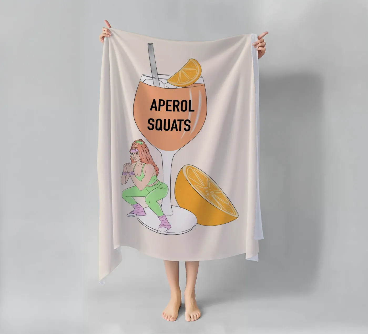 Aperol Squat telo mare da Lisen
