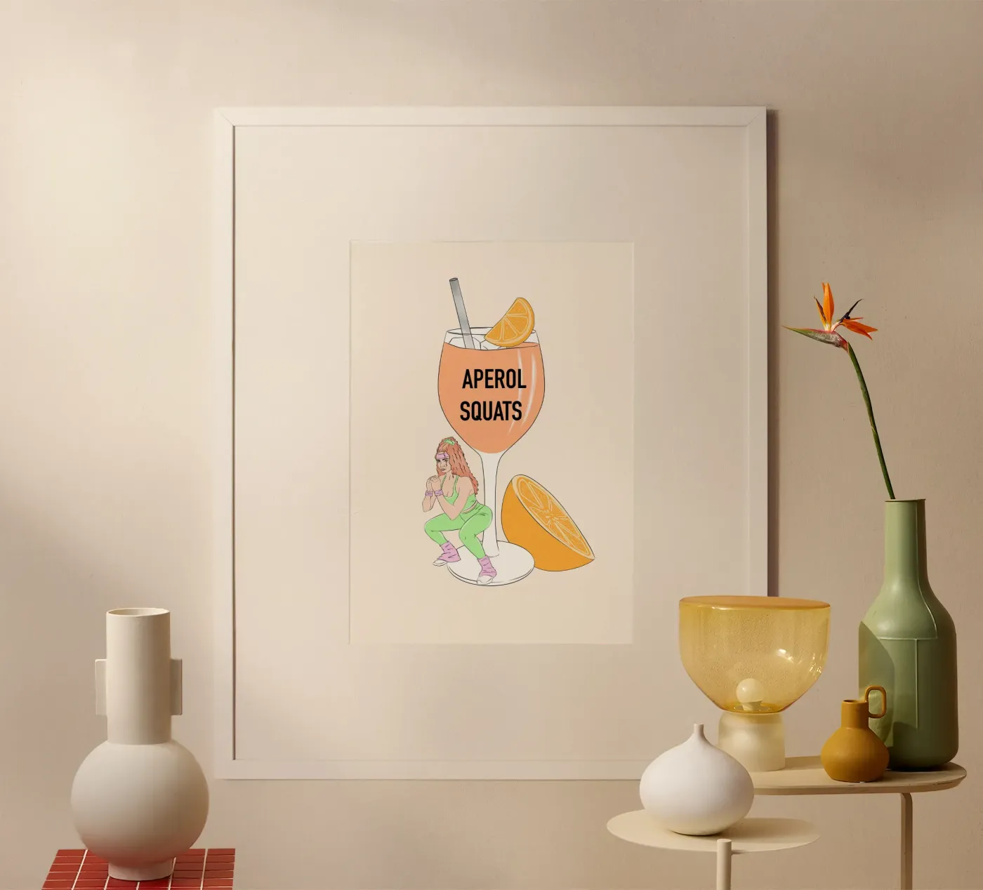 Aperol Squat poster da Lisen
