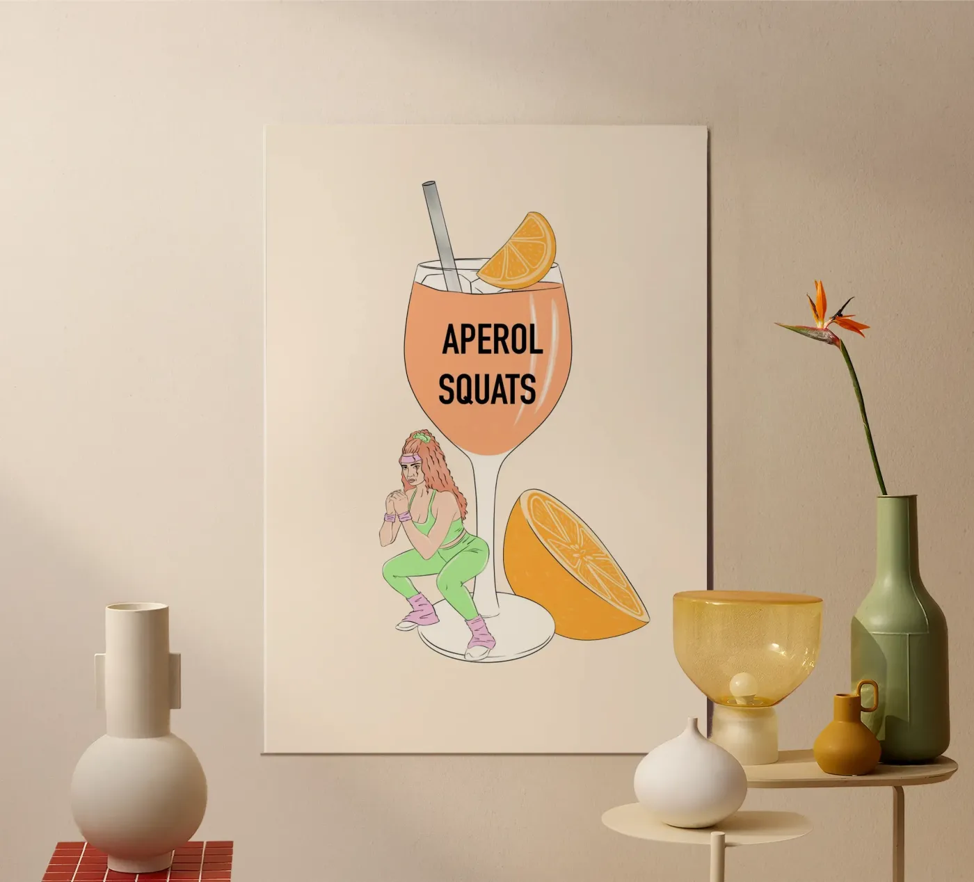 Aperol Squat poster da Lisen