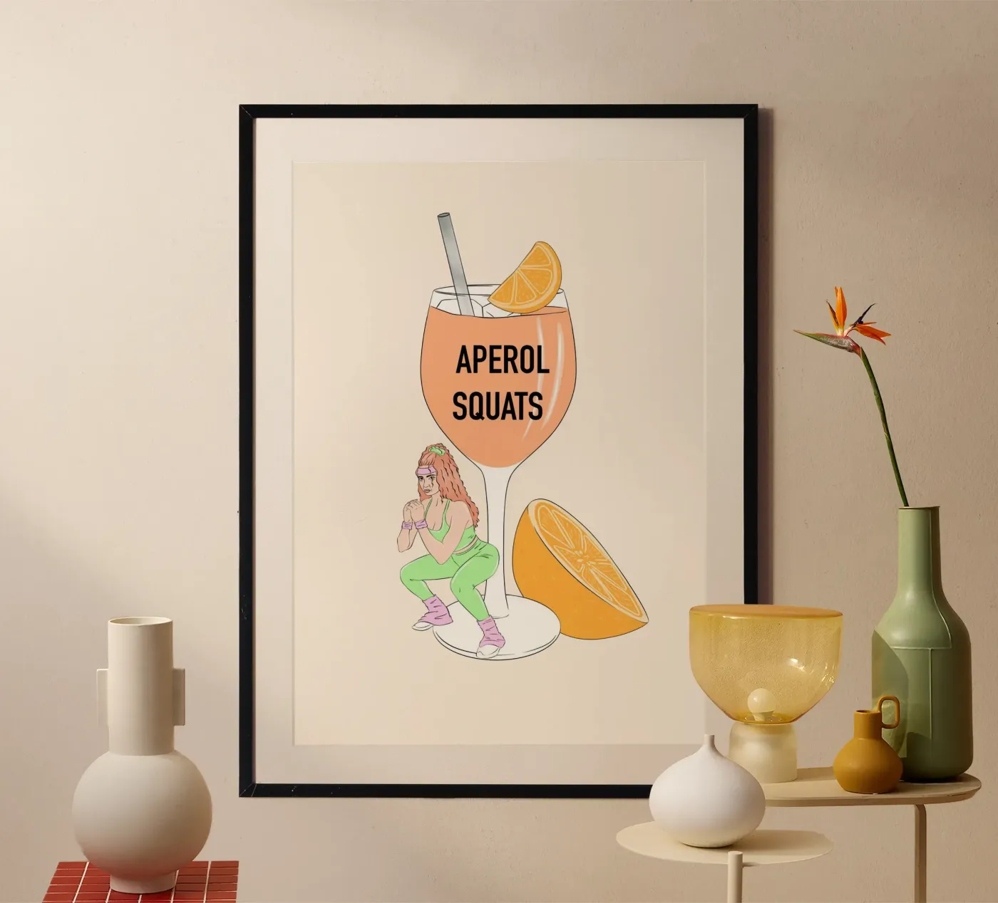 Aperol Squat poster da Lisen