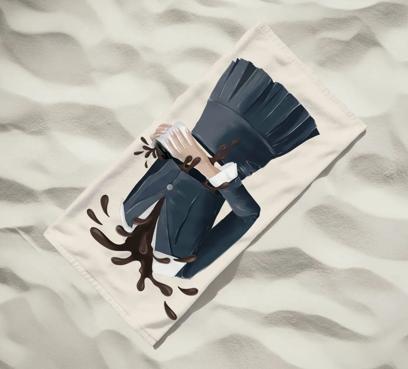 Troppo caffè telo mare da Lisen