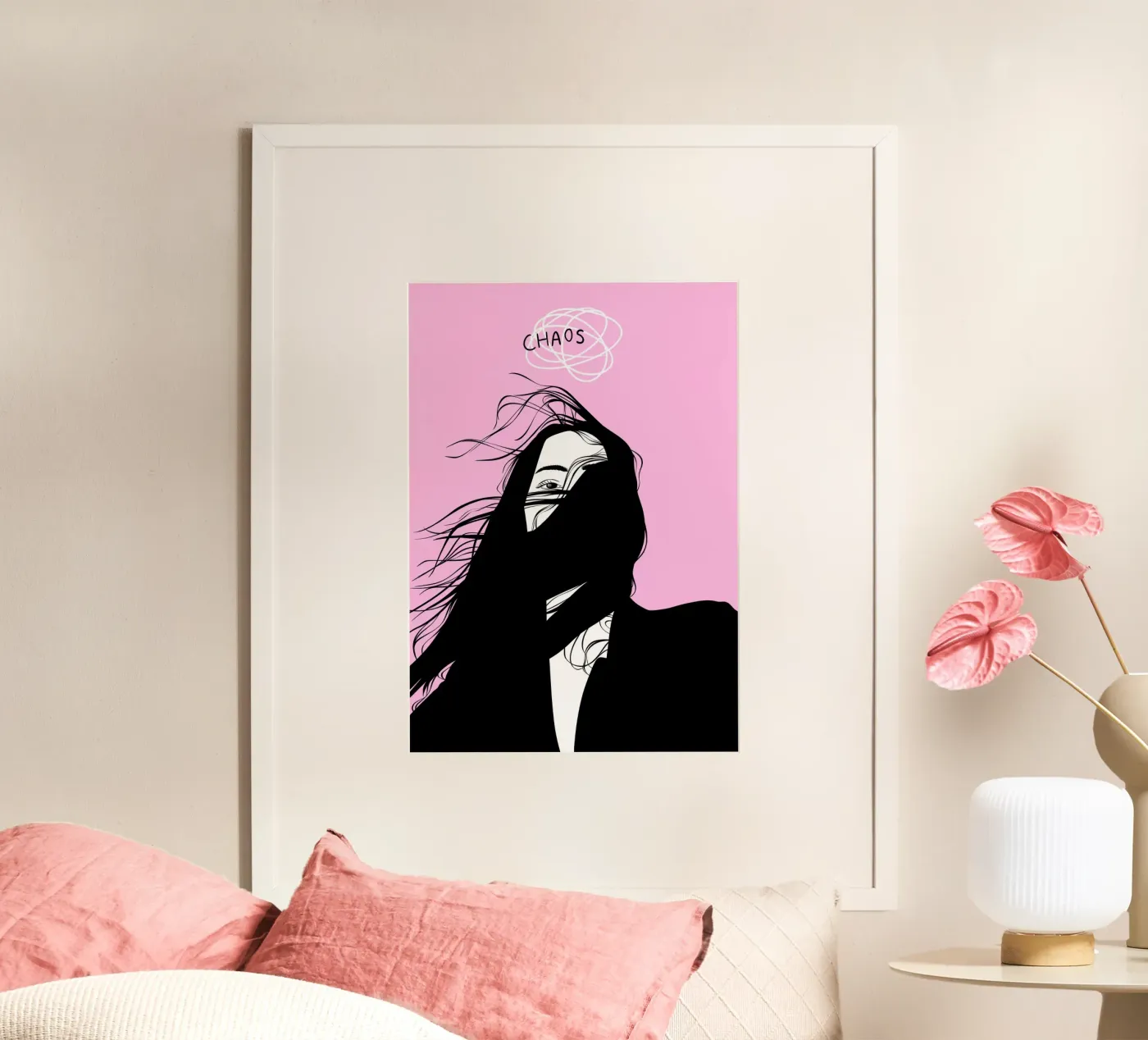 Chaos poster van Lisen