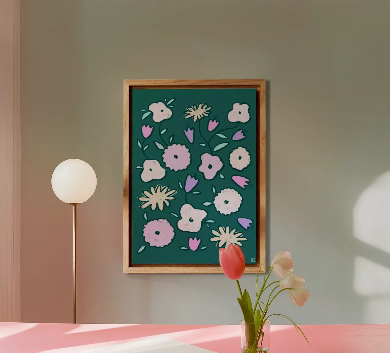 Wildflower Pattern forex plate by Be Mart