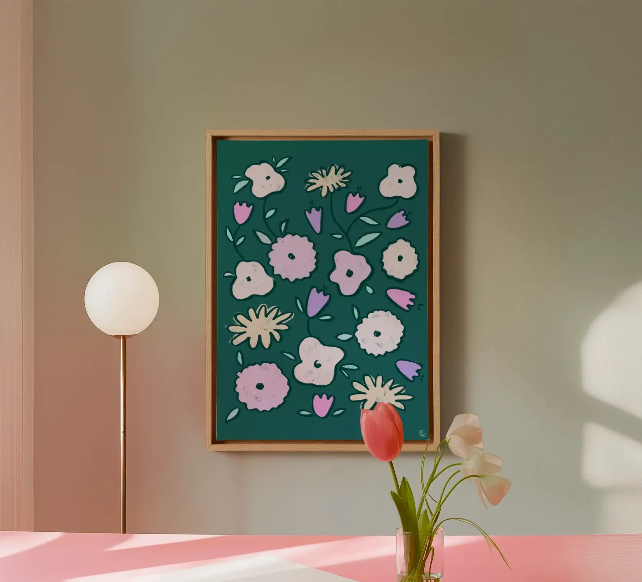 Wildflower Pattern canvas by Be Mart