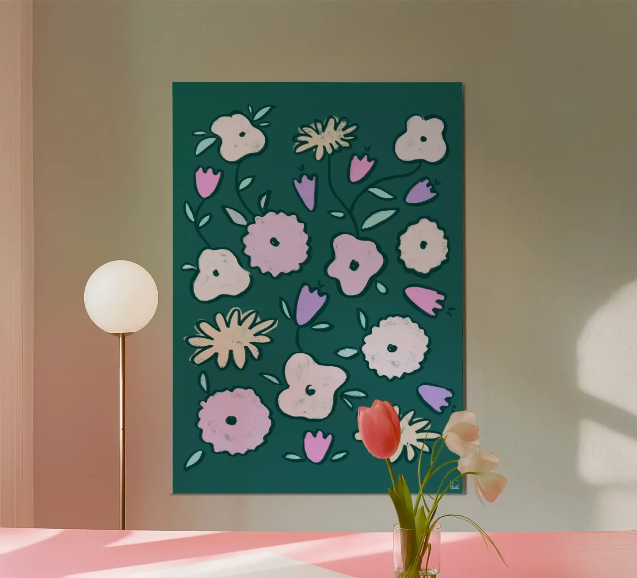 Wildflower Pattern poster by Be Mart