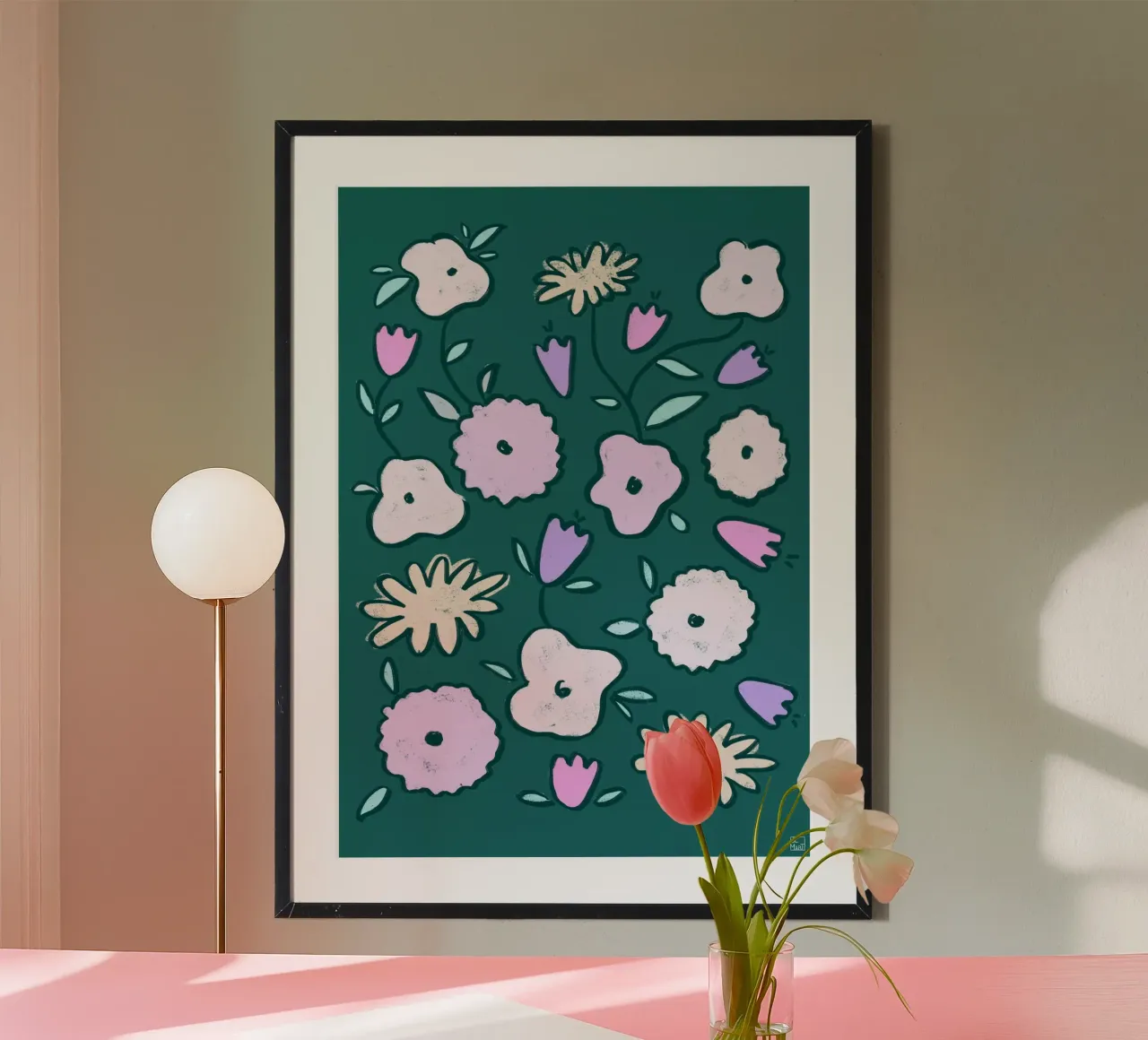 Wildflower Pattern poster by Be Mart