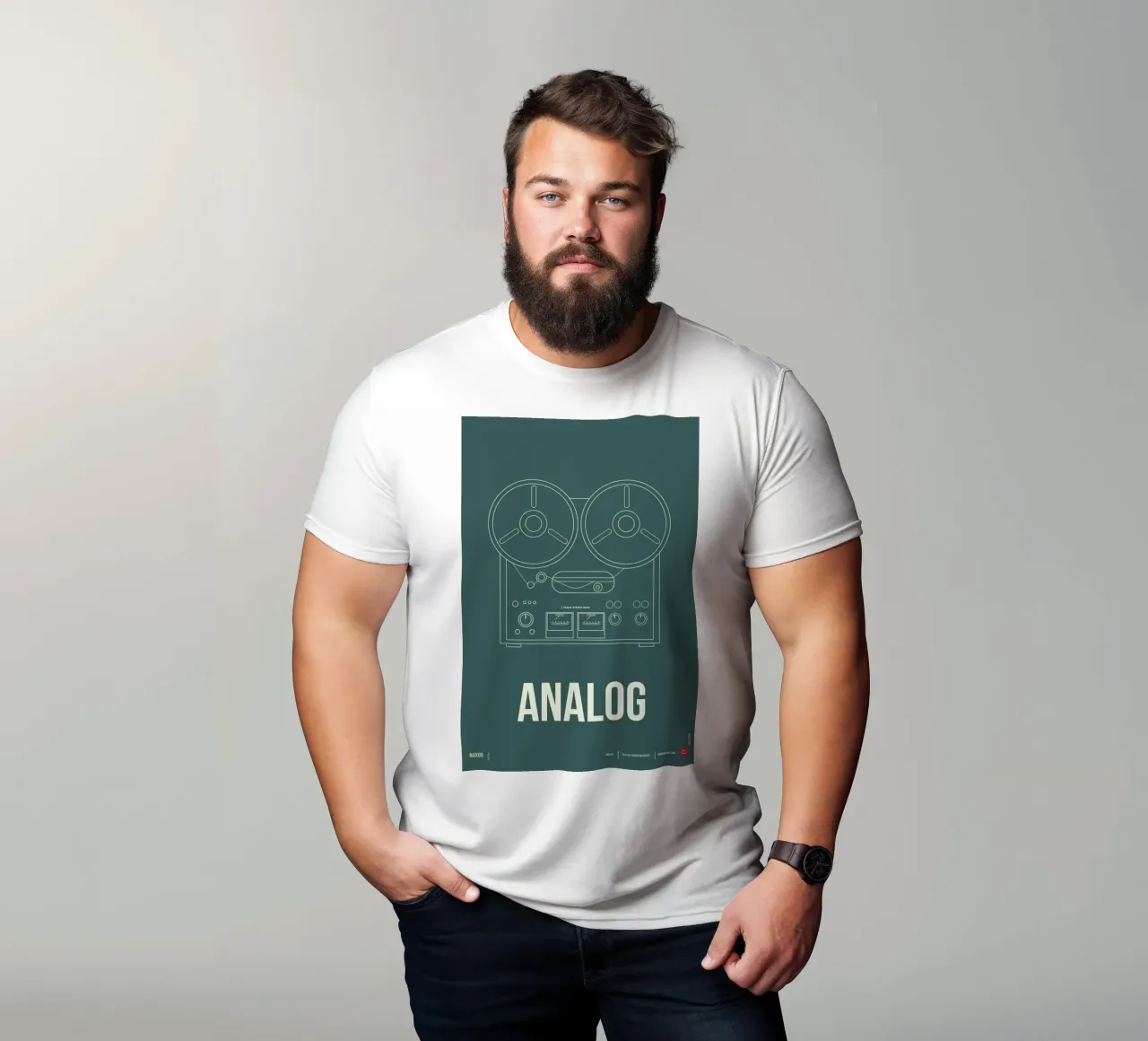 Analog Poster t-shirt da Naxart