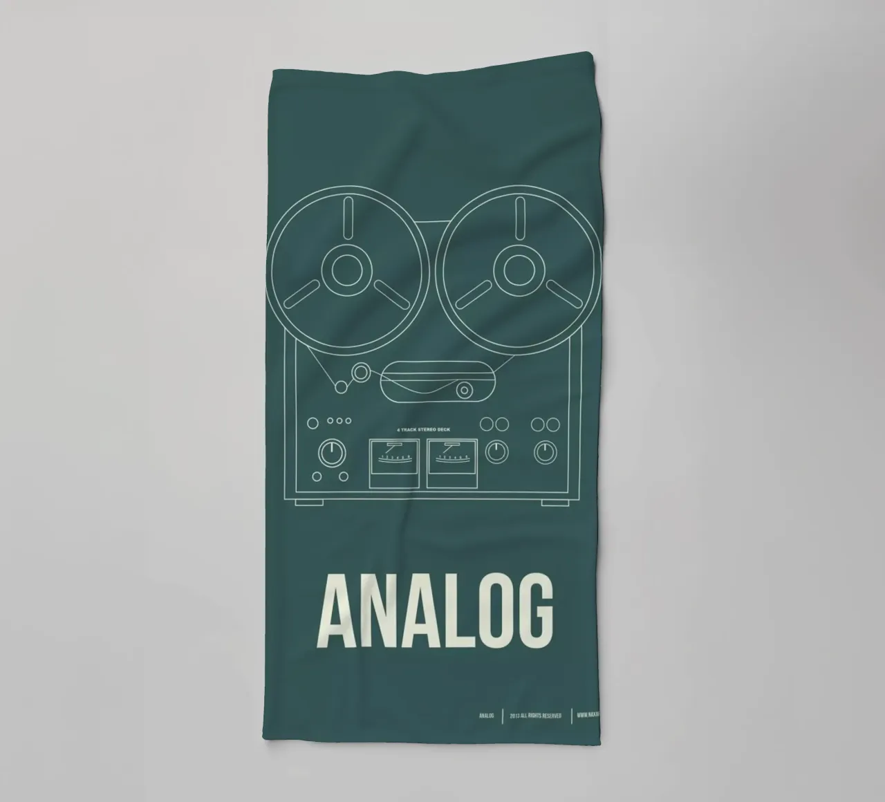 Analog Poster asciugamano da bagno da Naxart