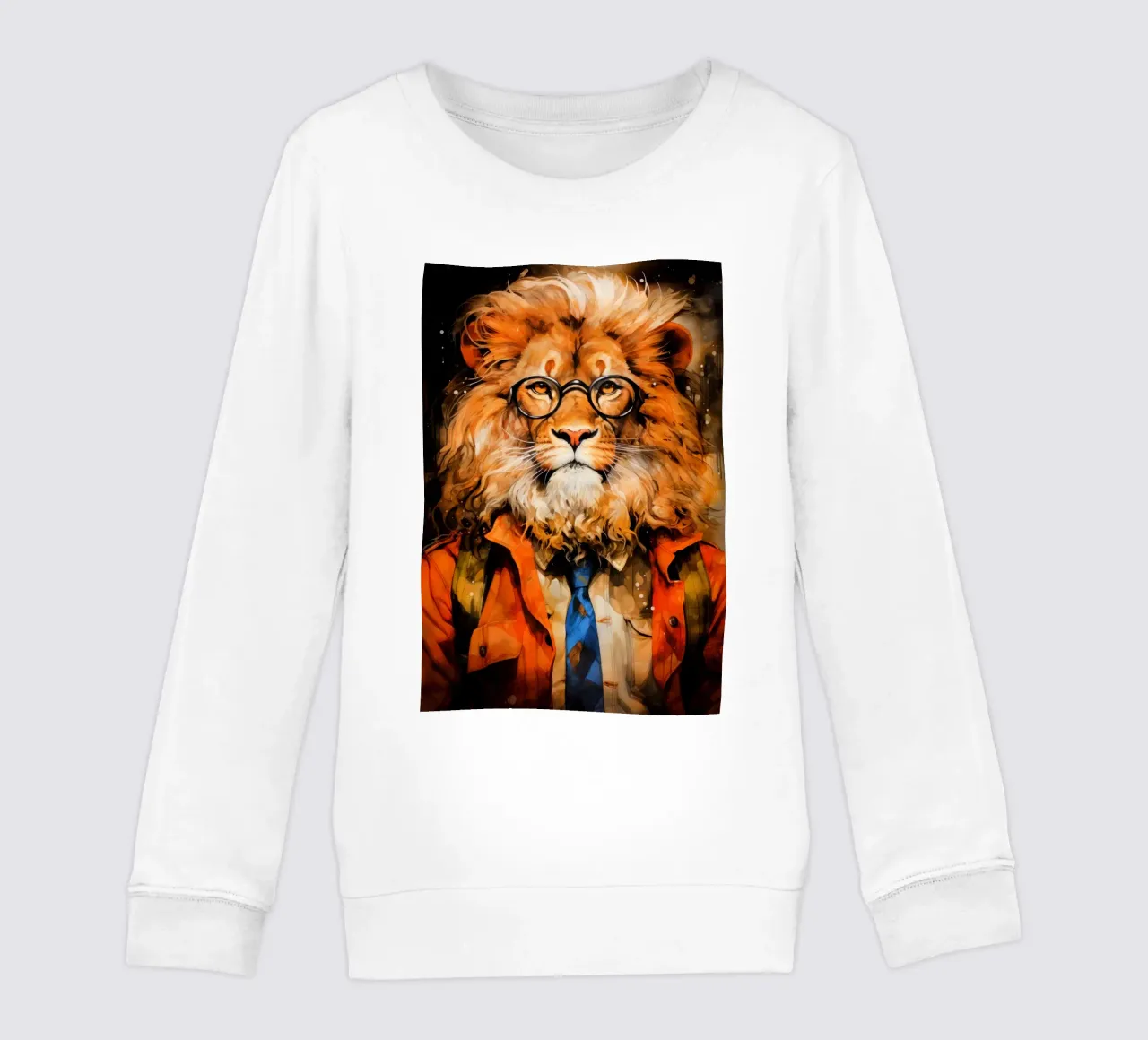 Leone il re #leone felpa bambino da Justyna Jaszke JBJart