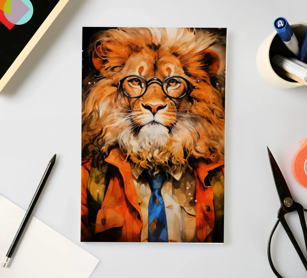 Lion the king #lion notebook by Justyna Jaszke JBJart