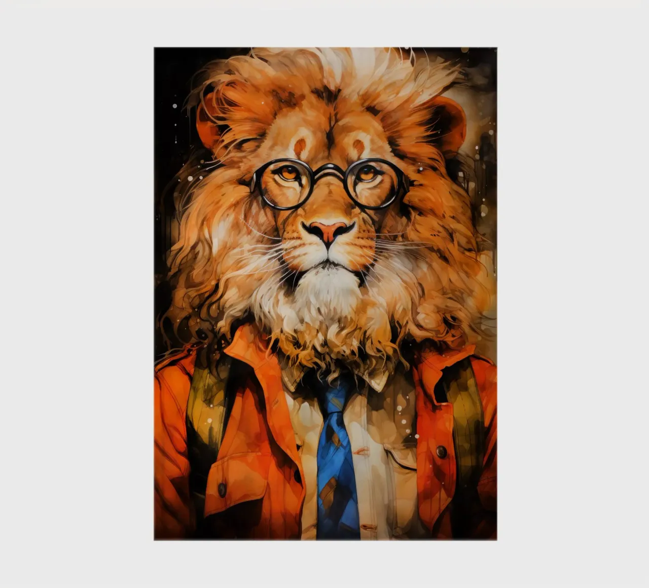 Lion the king #lion notebook by Justyna Jaszke JBJart