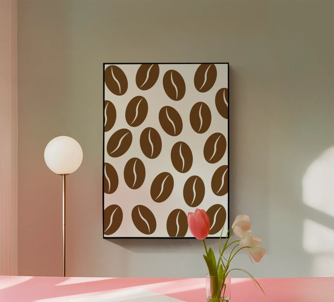Coffee beans plexiglass da Happypatterns
