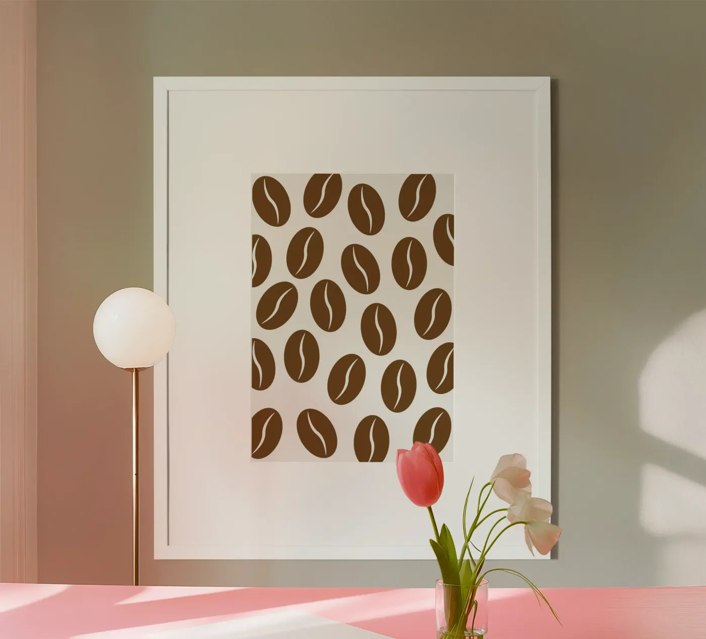Coffee beans poster by Happypatterns