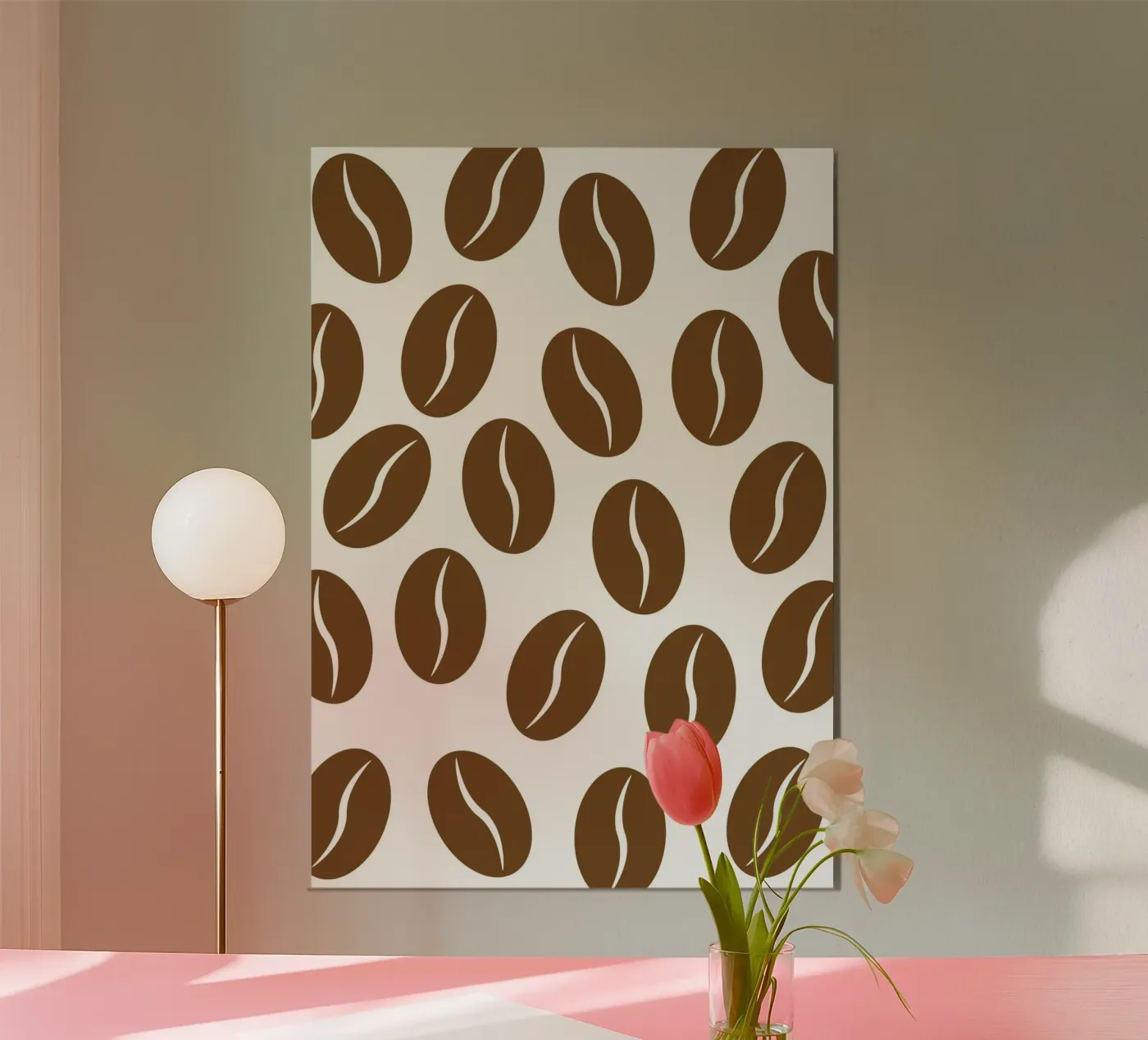 Coffee beans poster by Happypatterns