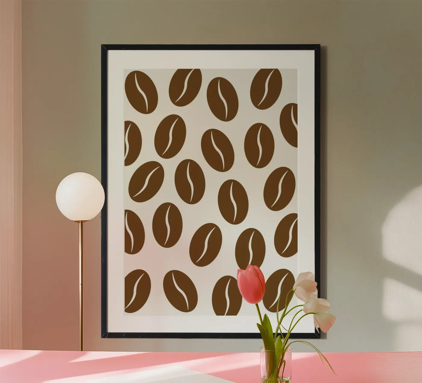 Coffee beans poster by Happypatterns