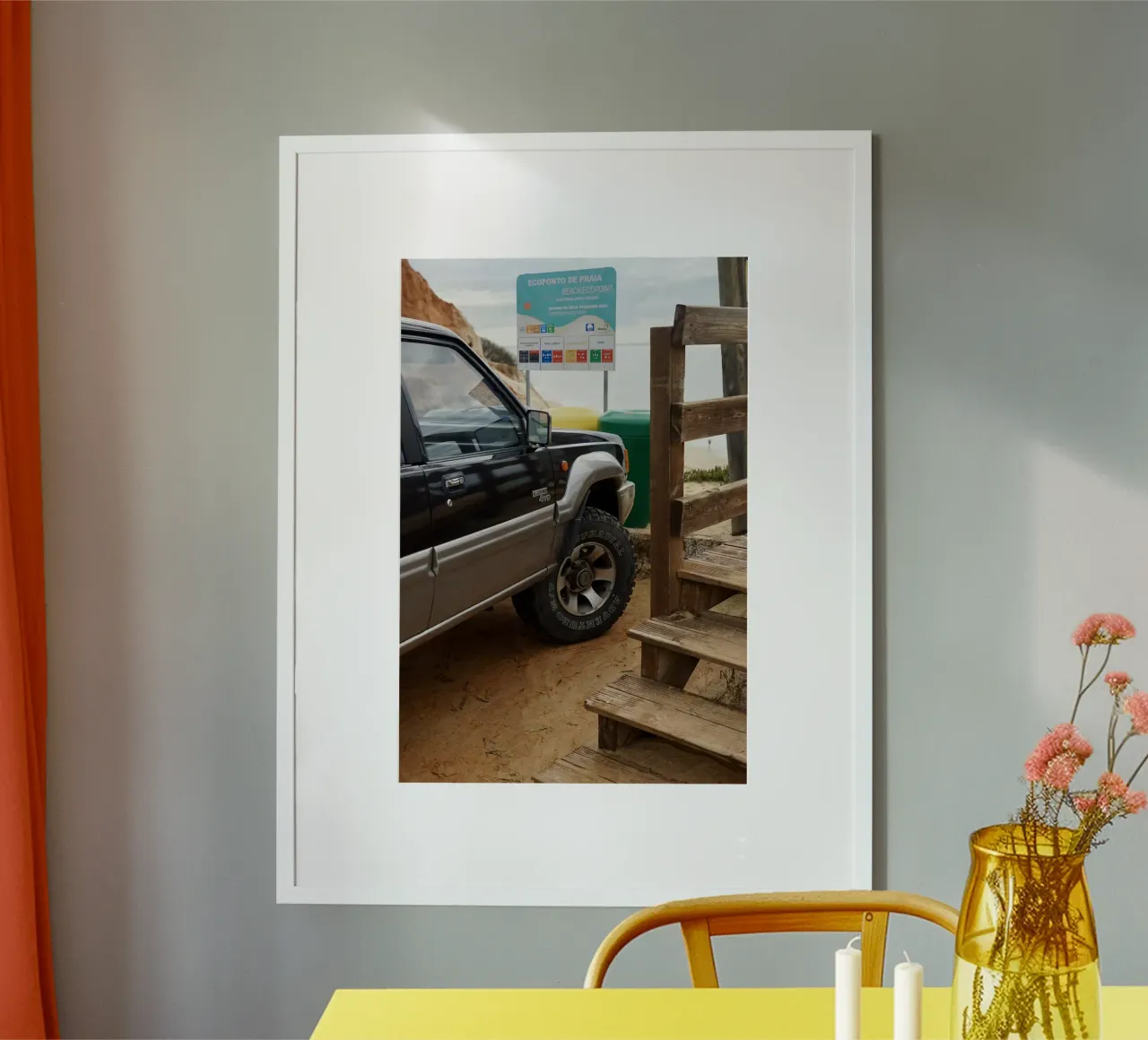#2 truck poster con telaio in alluminio da konstantin