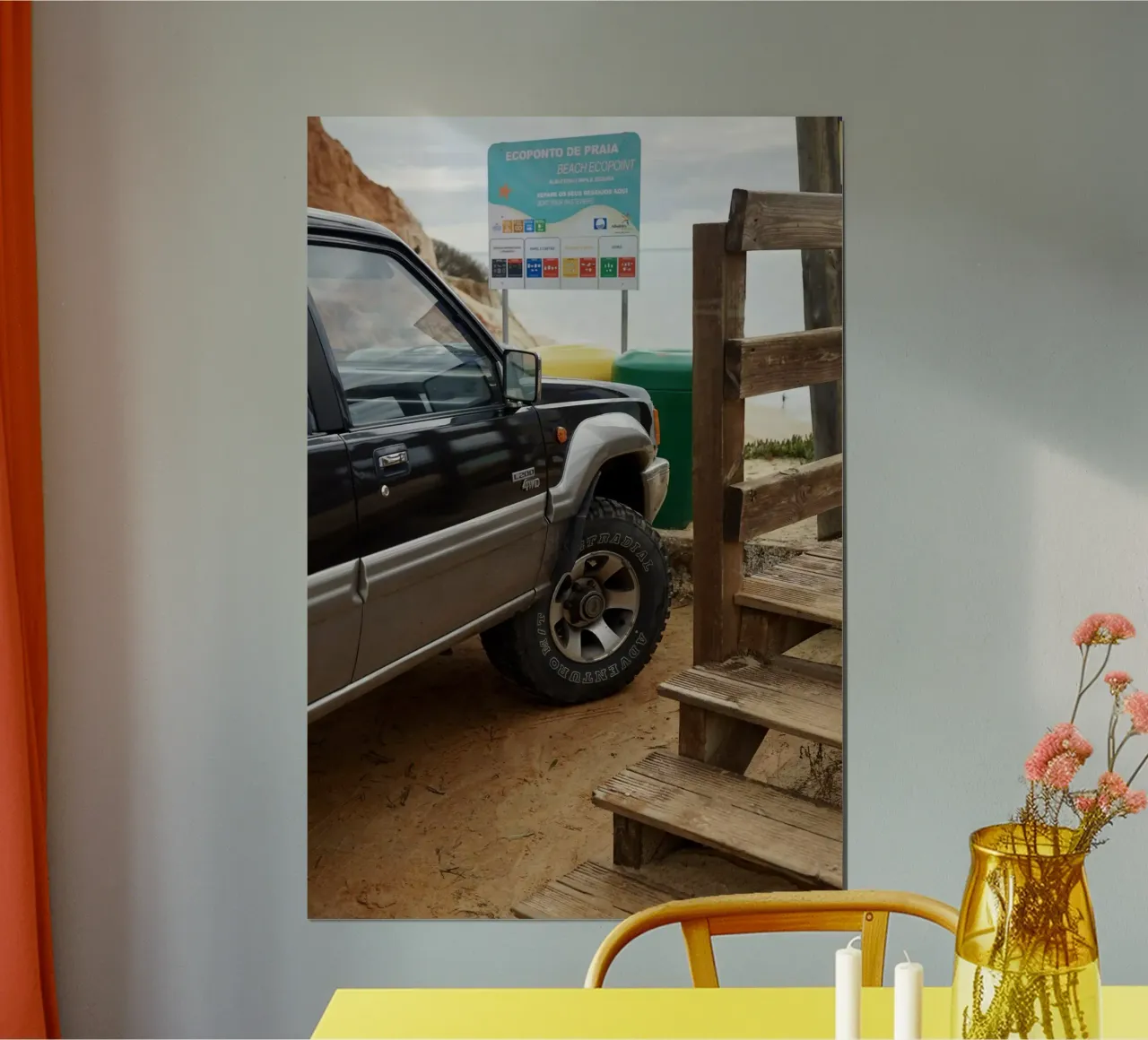 #2 truck poster con telaio in alluminio da konstantin