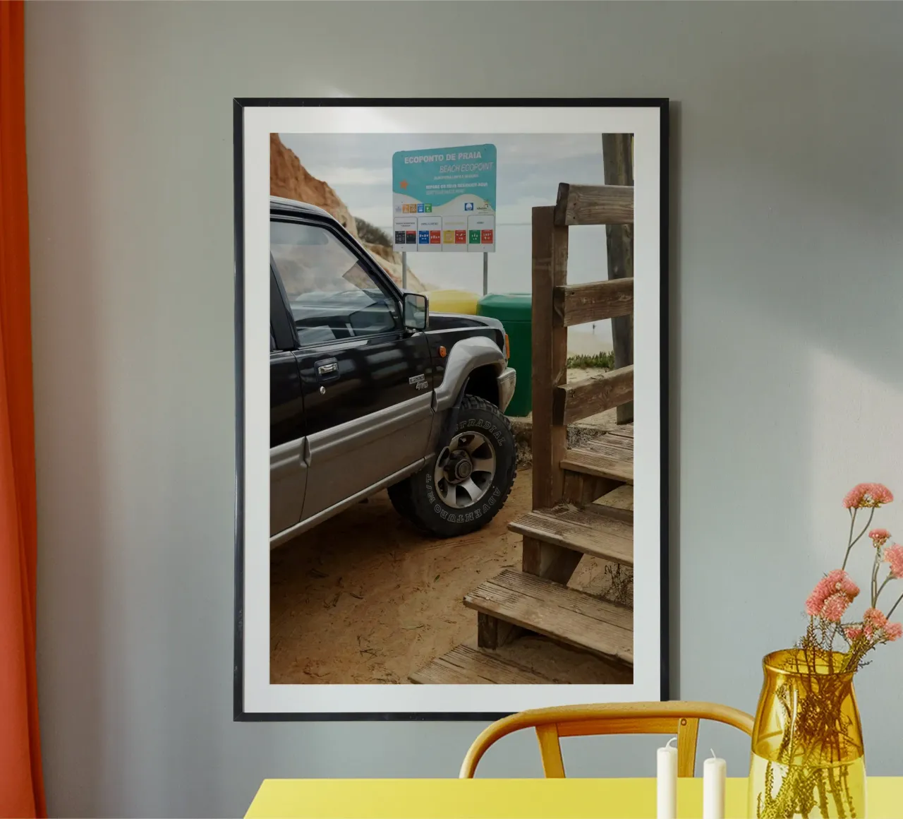 #2 truck poster con telaio in alluminio da konstantin