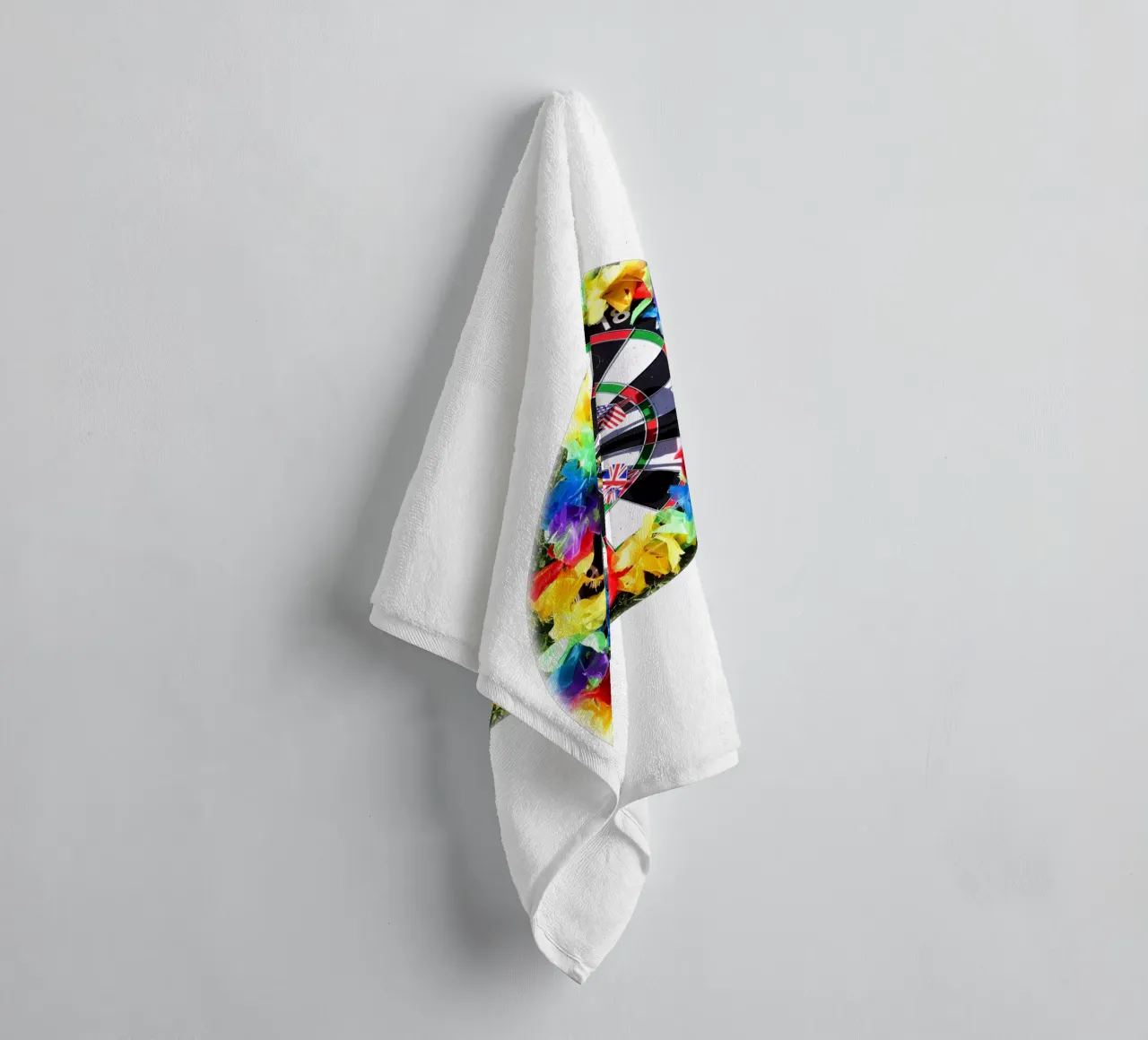 Raimbow darts towel by Massimo Frascogna