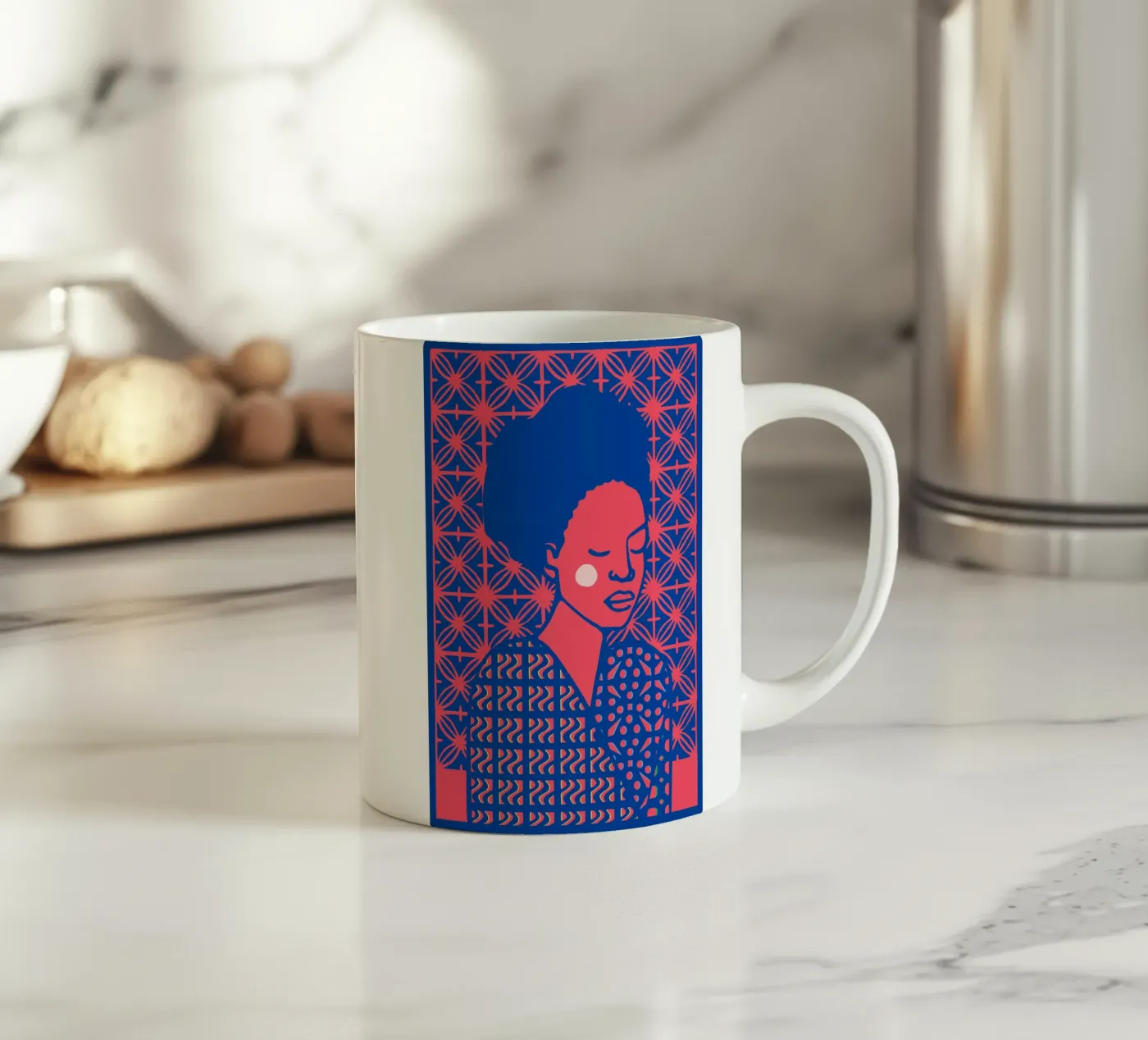 Flora ceramic mug by Portraits
