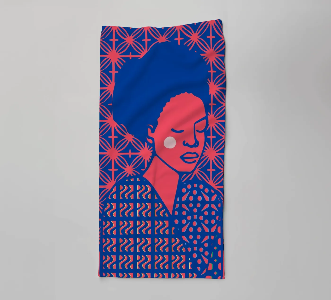 Flora badhanddoek van Portraits