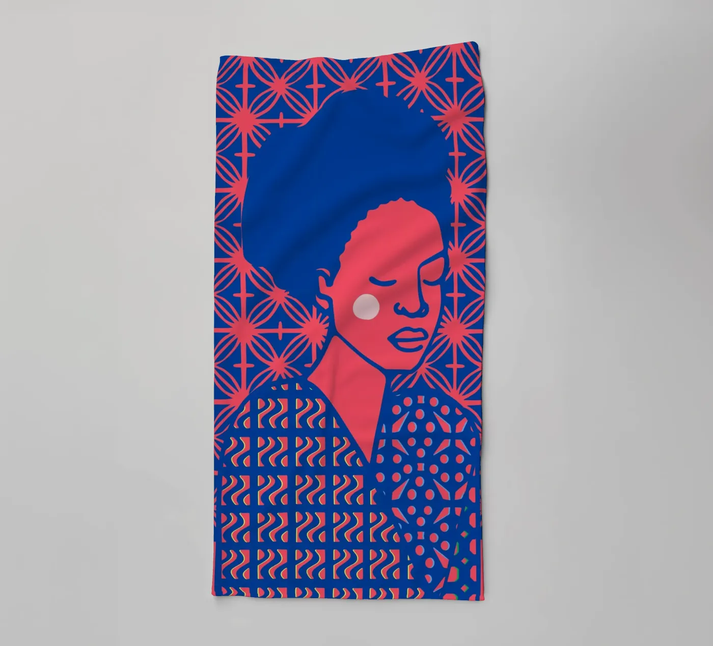 Flora badhanddoek van Portraits