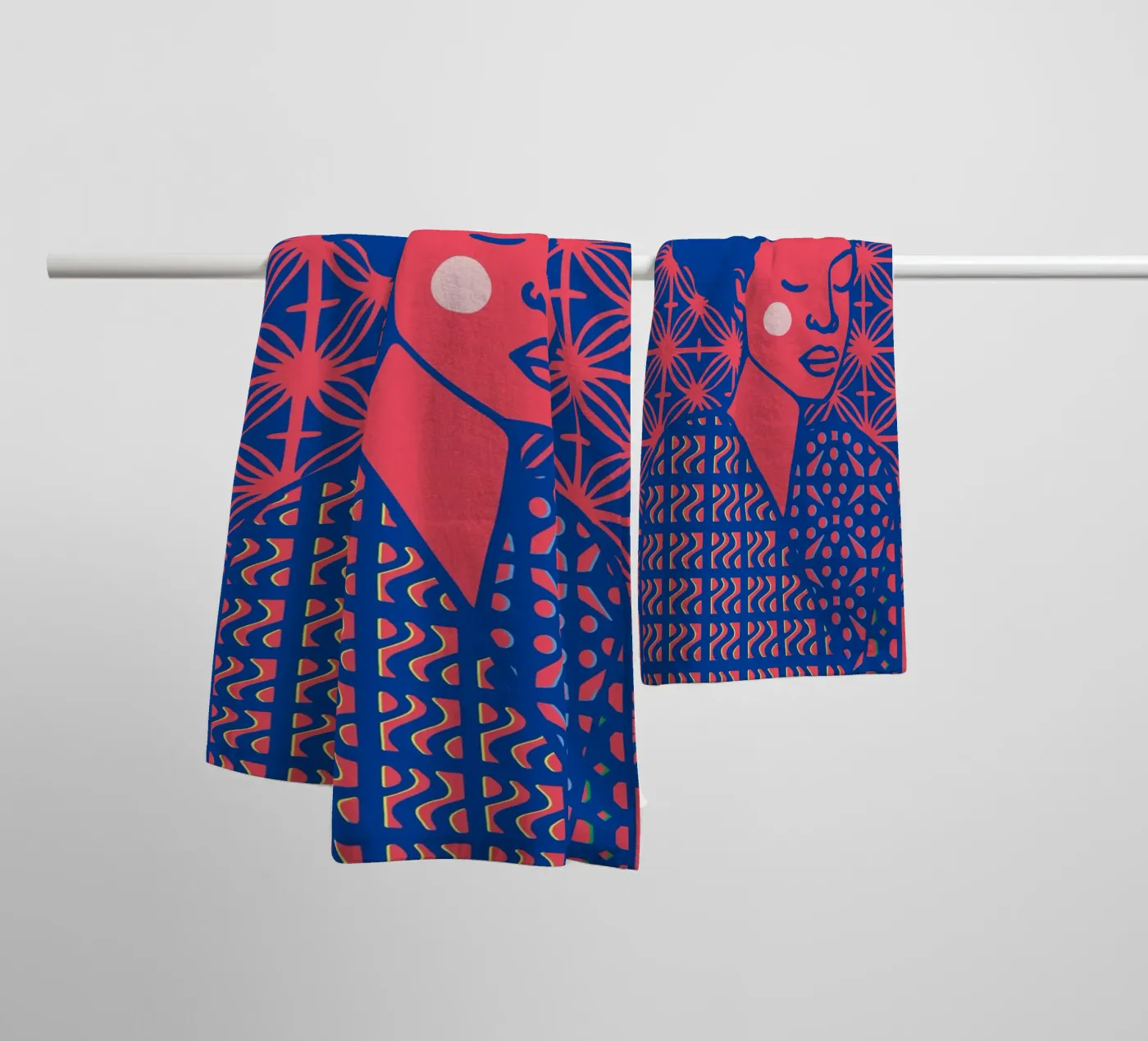 Flora badhanddoek van Portraits