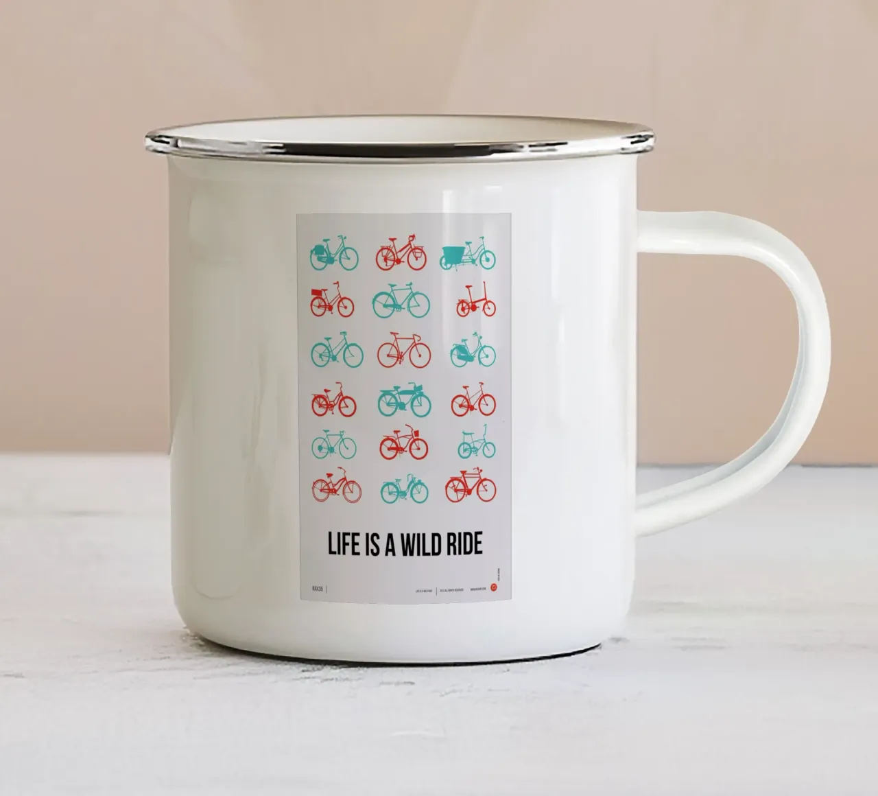 Life is a Wild Ride Poster 2 tazza in smalto da Naxart