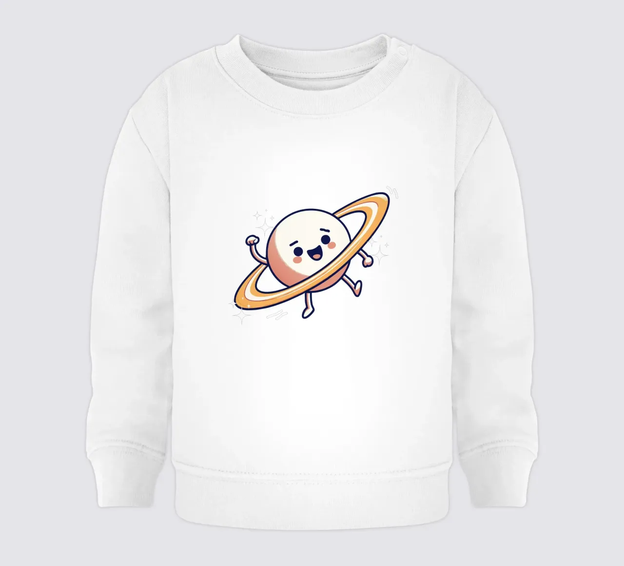 cute cartoon planet felpa neonato da edsonramosart