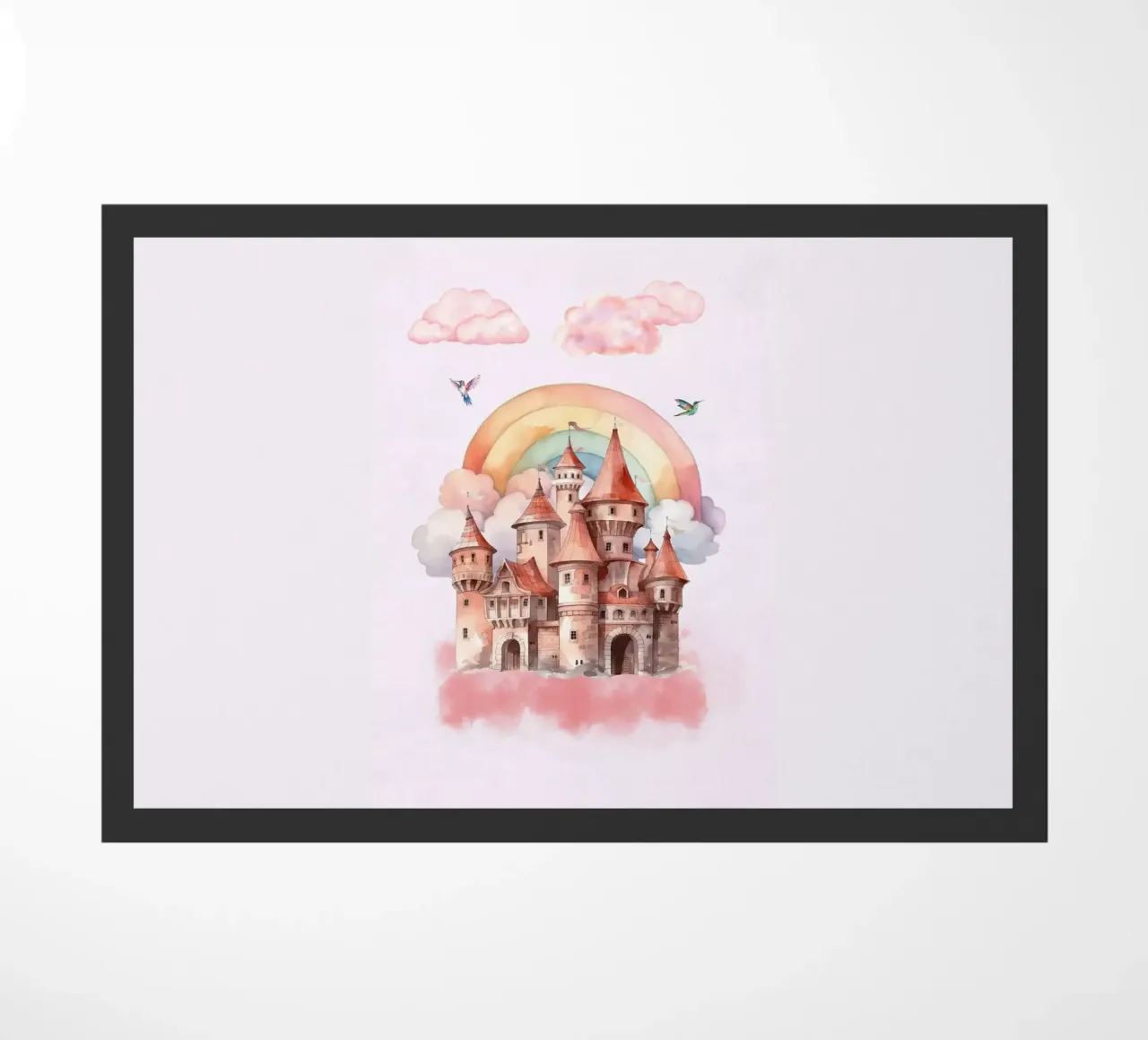 Fortezza dei sogni arcobaleno zerbino da Doodle Dreams Art