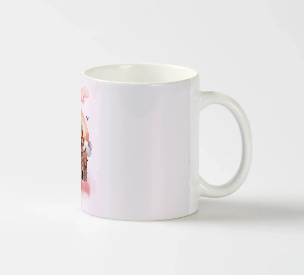 Fortezza dei sogni arcobaleno tazza in ceramica da Doodle Dreams Art