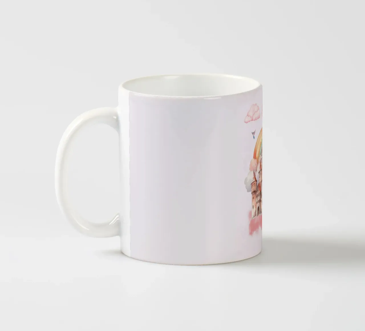 Fortezza dei sogni arcobaleno tazza in ceramica da Doodle Dreams Art