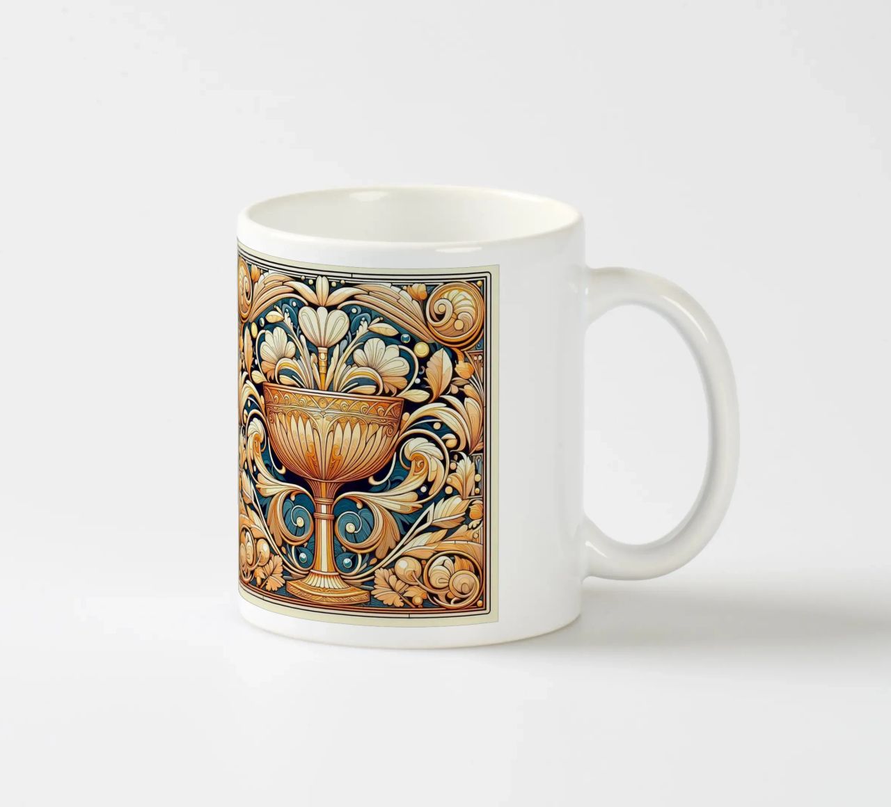Calice d'or mug en céramique de Art-Nouveau-Dsg