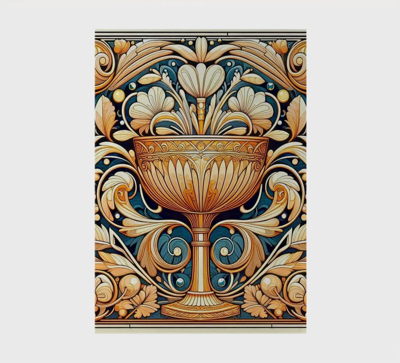 Calice d'or carnet de notes de Art-Nouveau-Dsg