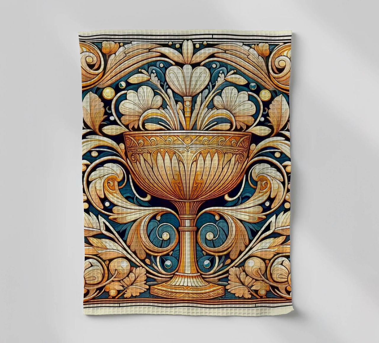 Calice d'or torchon de Art-Nouveau-Dsg