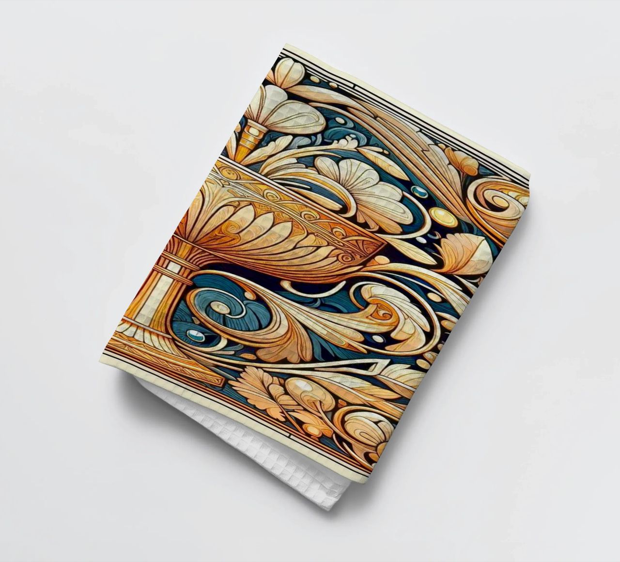 Calice d'or torchon de Art-Nouveau-Dsg