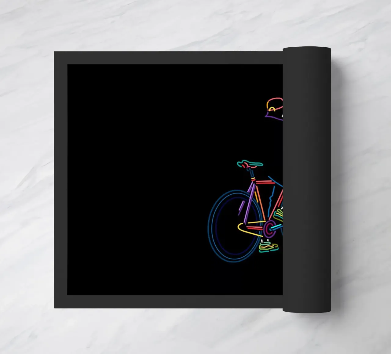 Op schema deurmat van The Cyclist