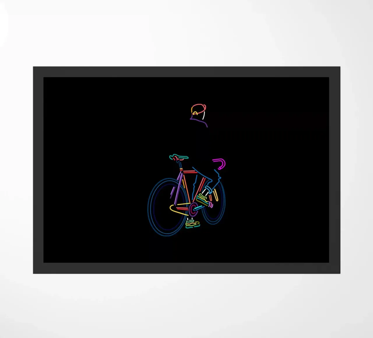 Op schema deurmat van The Cyclist