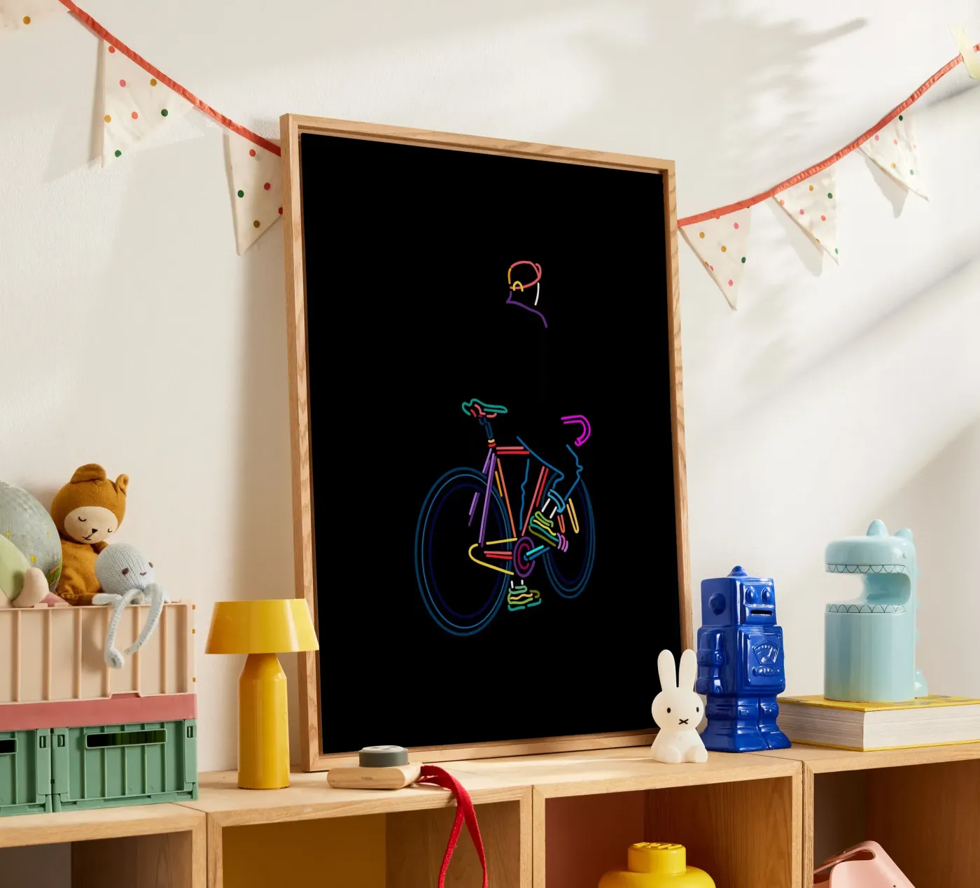 Op schema acryl van The Cyclist
