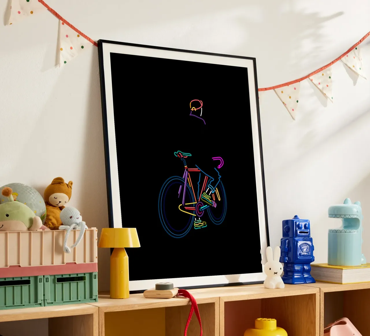 In pista poster con telaio in alluminio da The Cyclist