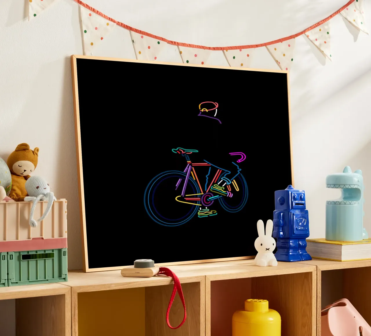 In pista poster con telaio in alluminio da The Cyclist