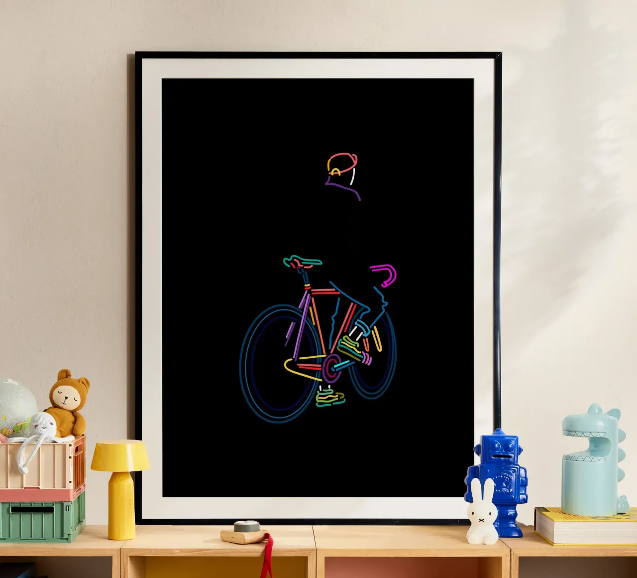 In pista poster con telaio in alluminio da The Cyclist