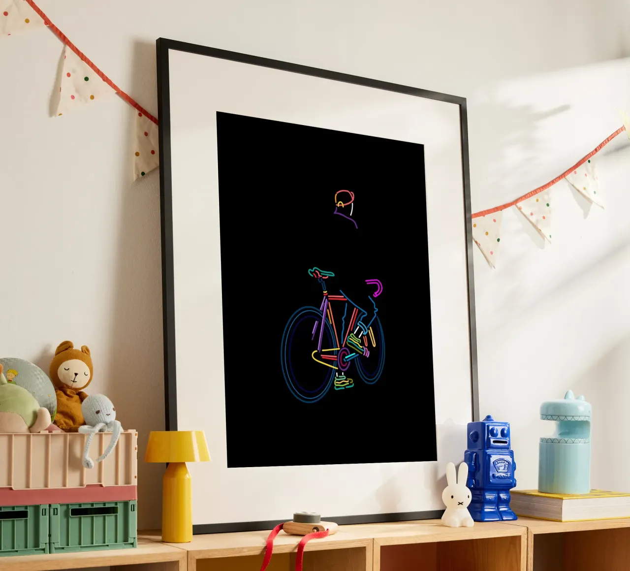 In pista poster con telaio in alluminio da The Cyclist