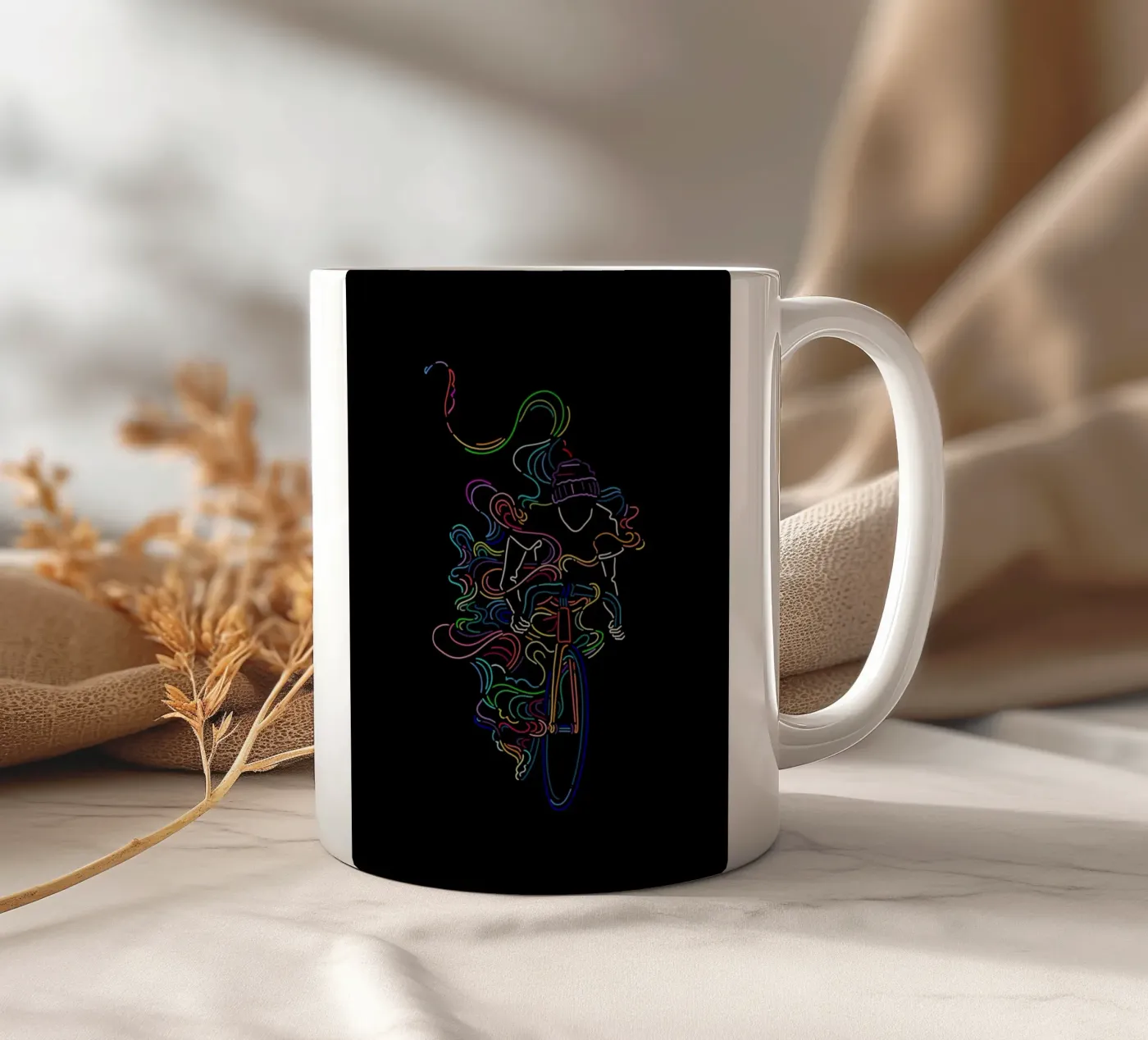 Fixie ceramic mug by The Cyclist