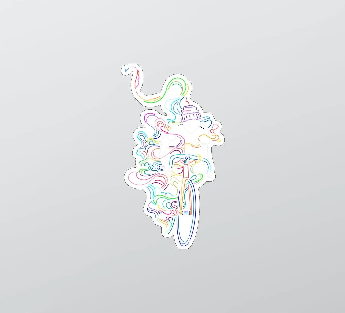 Fixie sticker van The Cyclist