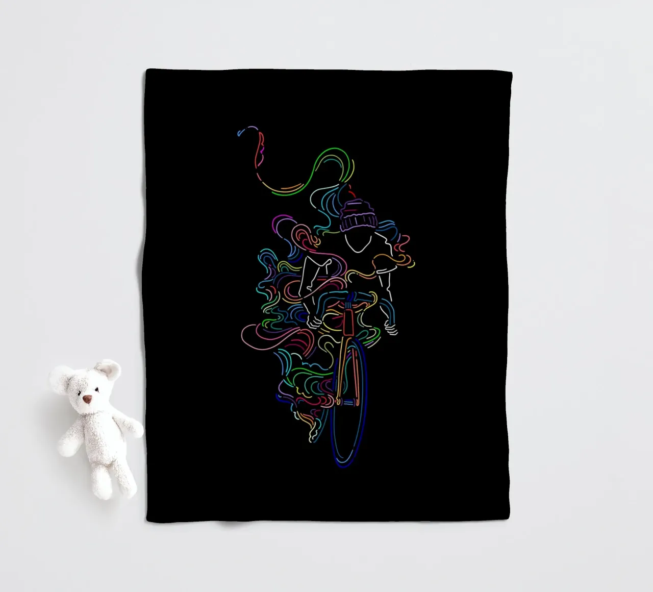 Fixie Fleecedecke von The Cyclist