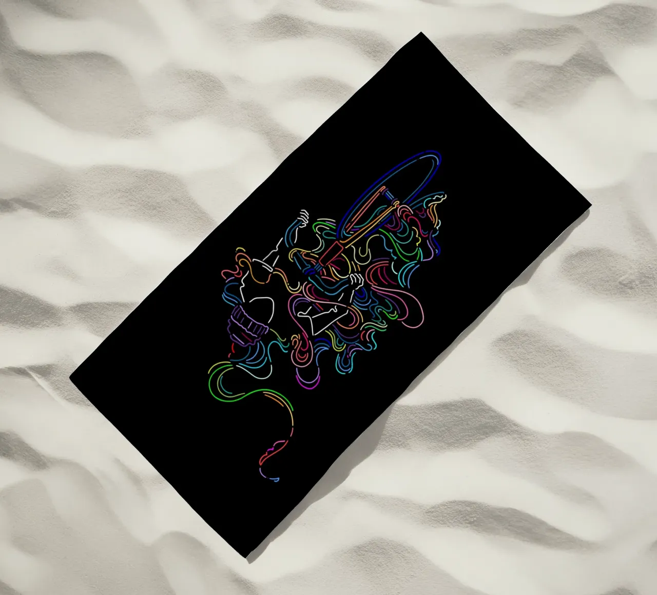 Fixie strandhanddoek van The Cyclist