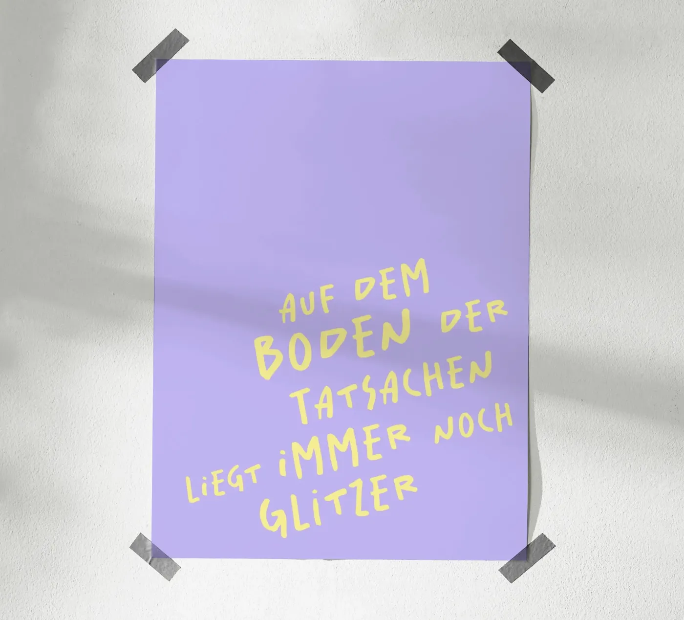 Glitzer. poster da FRICKE DESIGN