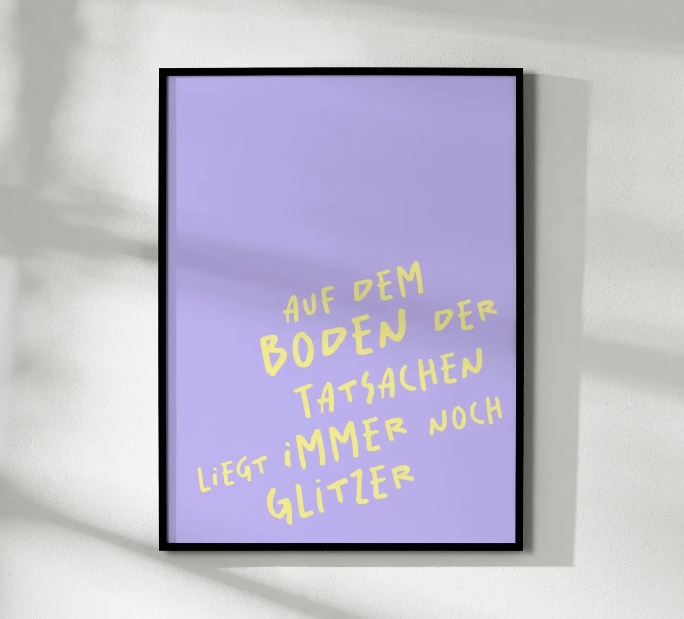 Glitzer. poster da FRICKE DESIGN