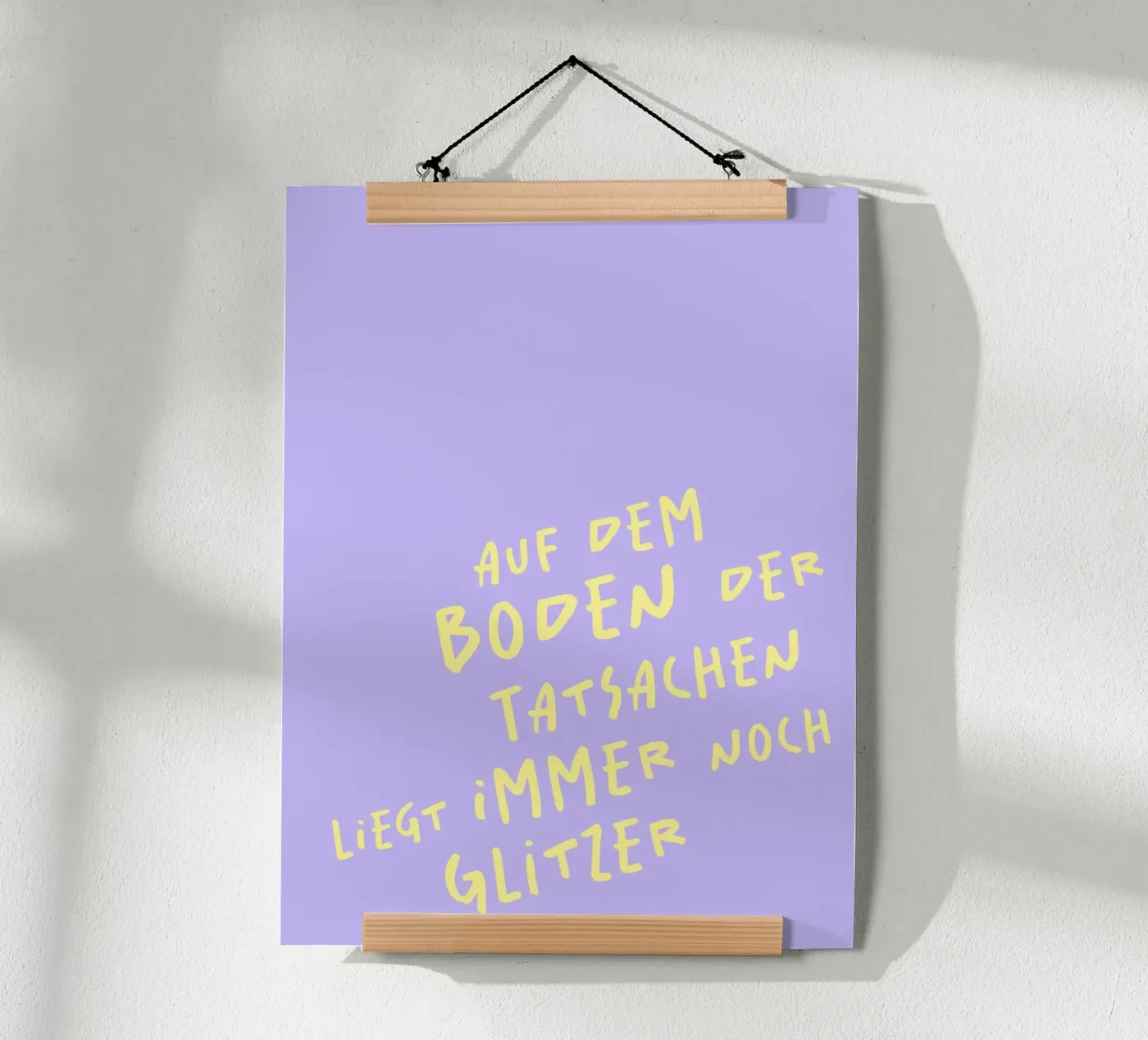 Glitzer. poster da FRICKE DESIGN